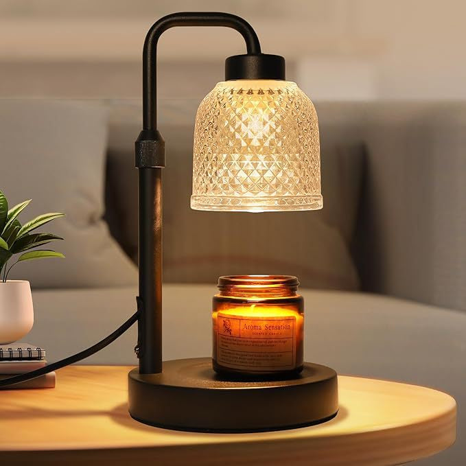 Retro-style Horizontal American-style Ambient Candle Lamp With Adjustable Height And Timer Function
